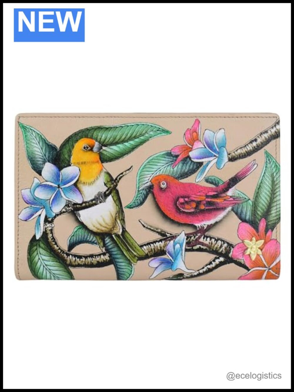 Handcrafted Genuine Leather RFID Blocking Two Fold Wallet Snaps Passport Holder